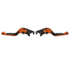 Yamaha TMAX 500 530 560 CNC Orange Extendable Brake Clutch Levers