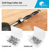 Woodworking Drill Bits 3mm-16mm Drill Stop Collar Set