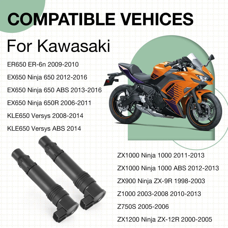 Kawasaki Ninja 650R EX650 2006-2011 Ignition Coils