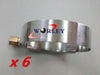 6 x 3.3 Inch Steel T-Bolt Silicone Hose Clamp