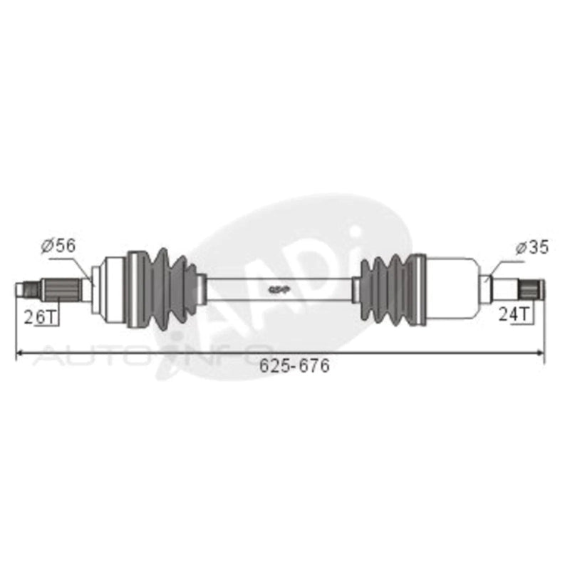 Ford Laser KF KH LH CV Shaft 4cyl 1.6L B6 1.8L BP (1990-1994)