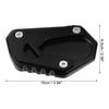 Suzuki GSX-S 1 Set Kickstand Side Stand Plate Pad Black (2015–2021)