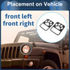 Jeep Gladiator (2020-2023) - 2 x Black Pair Headlight Trim Bezels