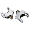 Harley V Rod VROD, Sportster XL1200X 49mm Chrome Windshield Clamps (02-10)
