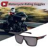 Motorcycle Riding Goggles Black Lens Black & Orange Triacetyl Cellulos TR90