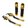 BMW C650GT C600 SPORT Gold Brake Clutch Levers & Handlebar Grips Set (2011-2016)