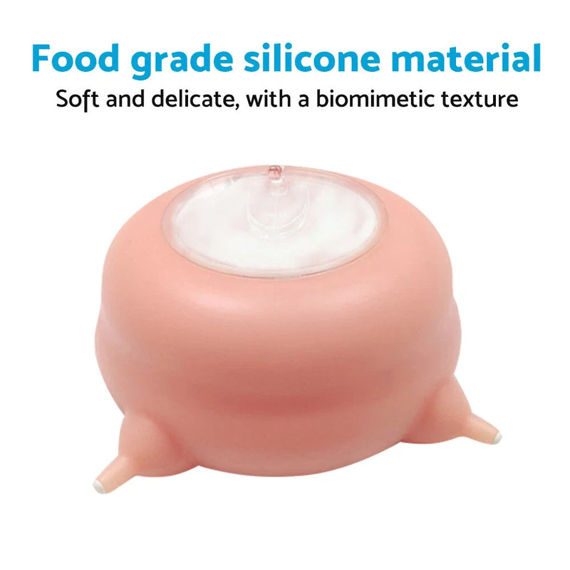 Newborns Silicone Puppy Milk Feeder Nipple Bowl