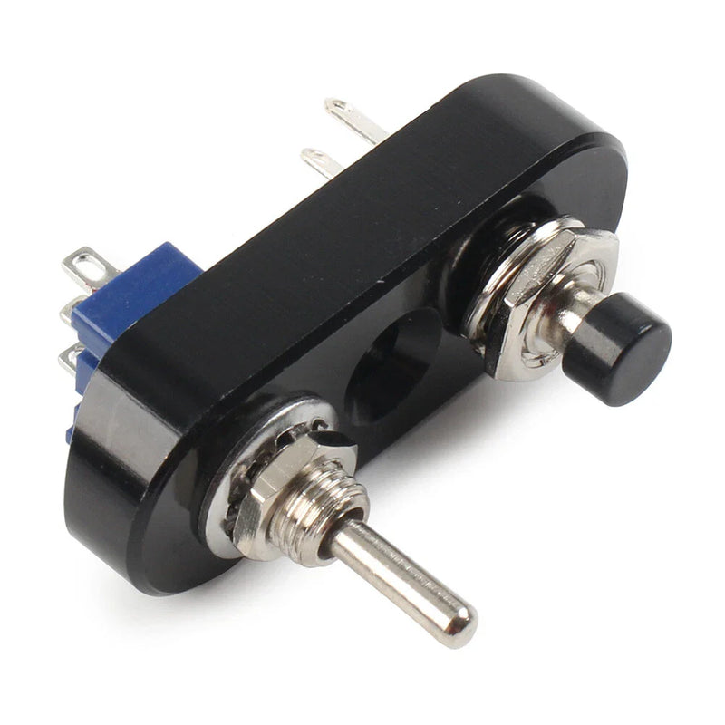 Horn Headlight ON-OFF 1pc 7/8" Mini Dual Toggle Switch (Fits Various Models)
