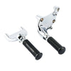 Harley Sportster Iron 883 1200 48 Chrome Passenger Footpeg Pedals (2014-2022)