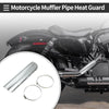 Universal Motorcycle Exhaust Muffler Pipe / 225x60mm / Heat Shield