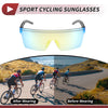 Goggles Motorcycle Riding Gold Tone Lens Black Frame PC Sunglasses