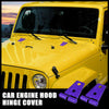 Jeep Wrangler 2-Door / 4-Door (2007-2018) Purple 2 x Engine Hood Hinge Covers