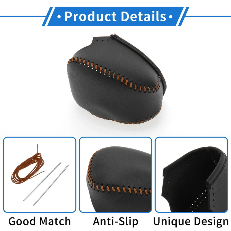 Infiniti QX50 (2019 - 2024) Faux Leather Black Brown Gear Shift Knob Cover