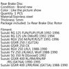 Suzuki RGV 250 (M / N / P / R / S / T) & GSXR 250 (CK) Rear Brake Disc Rotor (1987-1998)