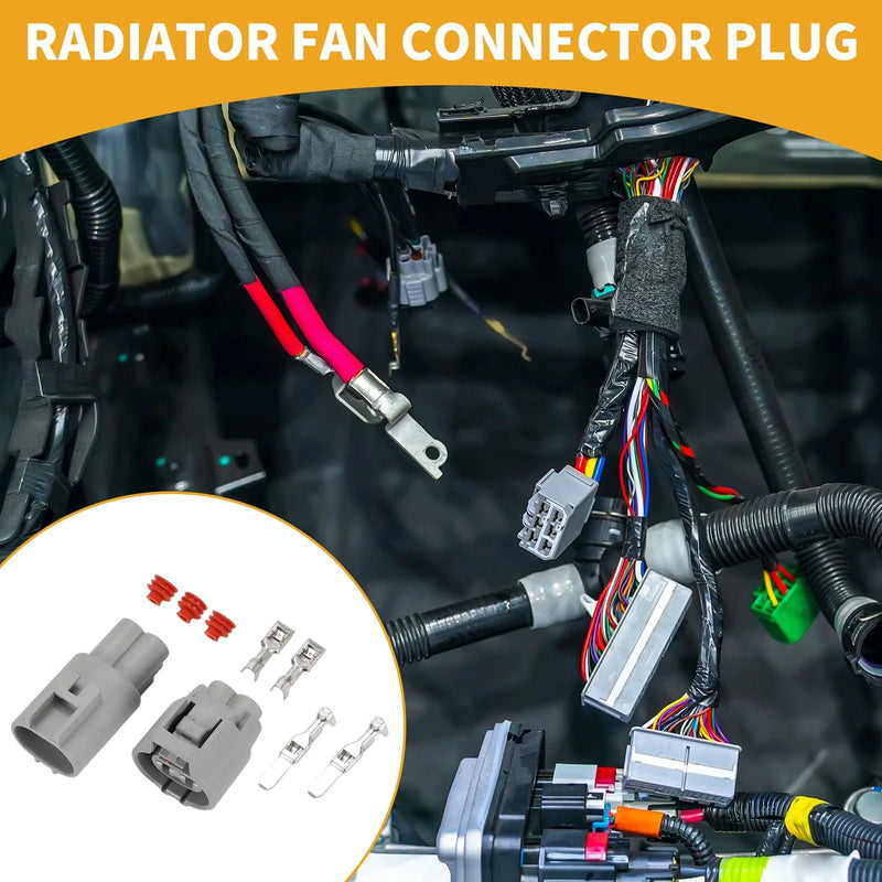 Toyota RAV4 2 x Radiator Fan Connector Plug