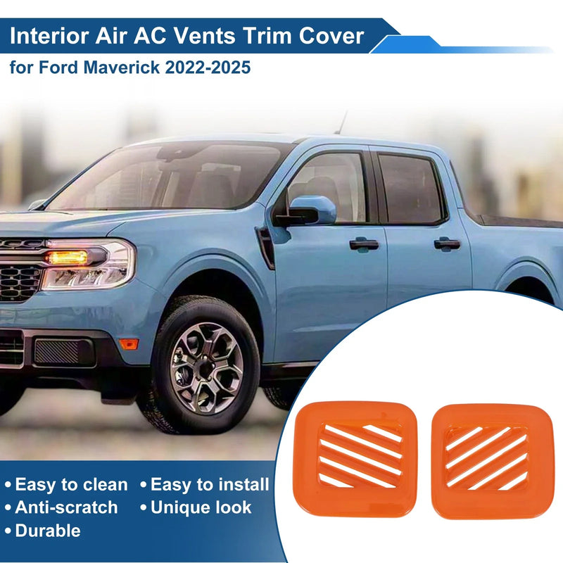 Ford Maverick (2022-2025) Orange Air Condition Outlet Vent Trim Cover