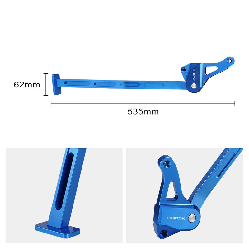 YAMAHA YZ125 (2005-2022) - Aluminum Blue Side Foot Kickstand
