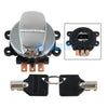 Harley Fat Boy FLSTF / FLSTFI Chrome Ignition Key Switch Kit (2000-2010)