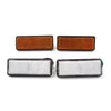 Motorcycle Universal Rectangle Reflector Turn Signal Tail Brake Lights