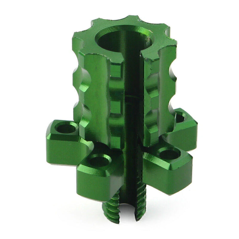 Motorcycle Dirt Bike Green CNC M8 Clutch Brake Cable Adjuster Screw