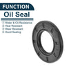 Car Oil Seal / 25x47x5mm / Rotary Shaft Seal NBR Rubber Black 5Pcs