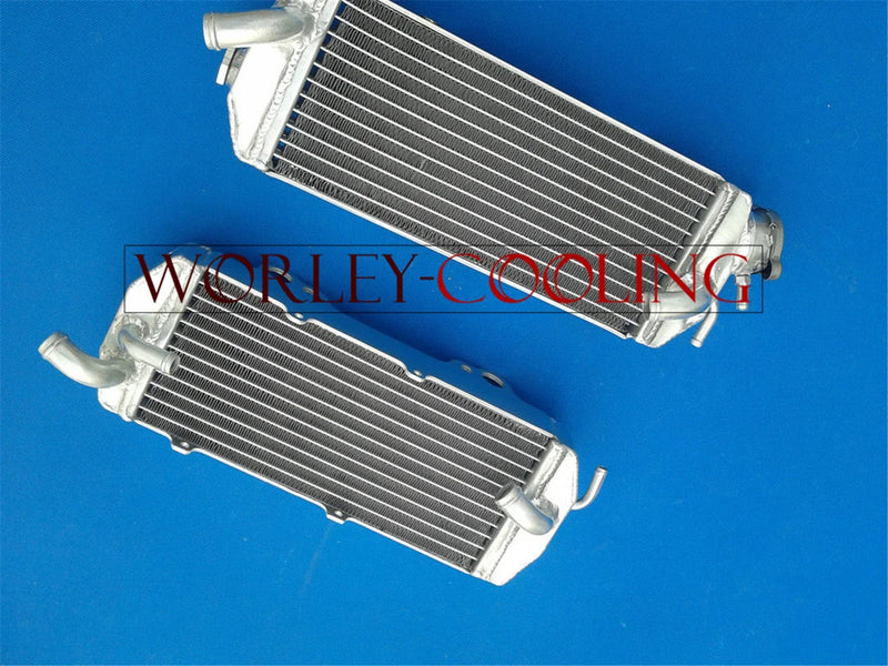 KTM 250 / 400 / 450 / 520 / 525 MXC / EXC Aluminum Radiator & Black Hose (2000-2002)