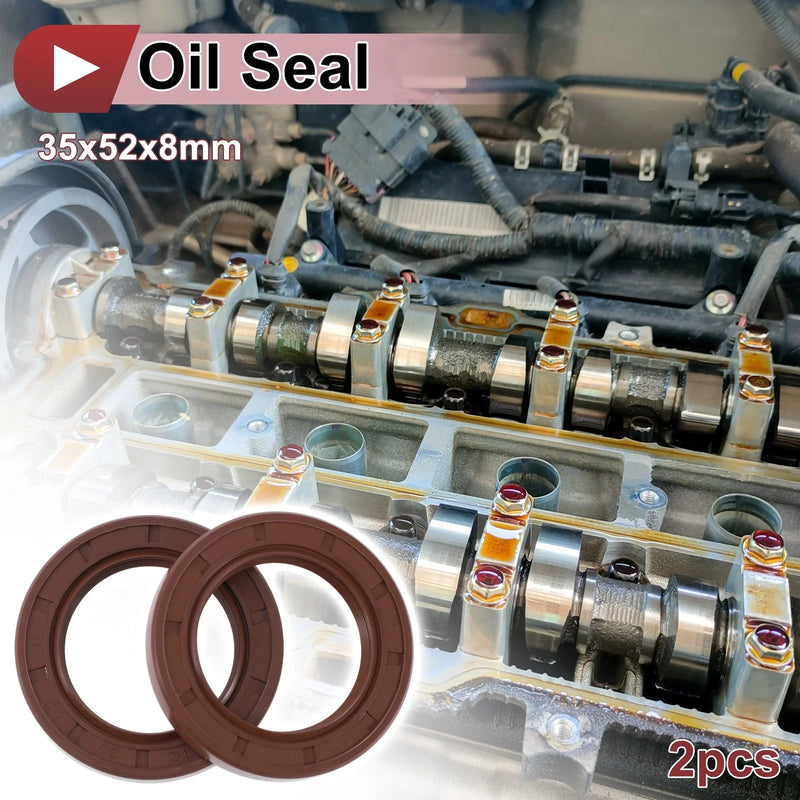 Make Model Oil Seal 2 x 35x52x8mm Seal Ring Rotary Shaft Seal