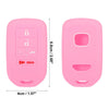 Honda Accord Civic CR-V 5 x Button Key Fob Cover Case Pink (2016-2023)