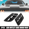 Dodge Challenger 2 x Hood Air Vent Covers Carbon Fiber (2015-2020)