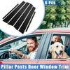 Honda Accord Sedan 6 x Pillar Post Window Trim Covers (2008-2012)