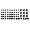 Harley Softail FXST 63 Pcs Chrome Engine Topper Bolt Caps (2000-2006)