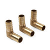 Pipe 3 Pcs 5/8" Brass Barbed Hose Barb Elbow Fitting