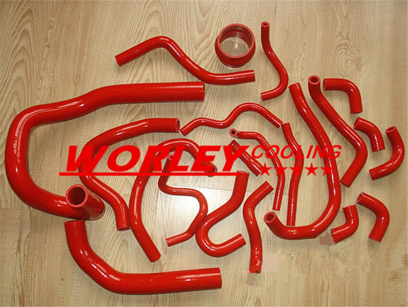 Toyota Supra MA70 MK3 (1986-1992) RED Silicone Radiator Hose 3.0L