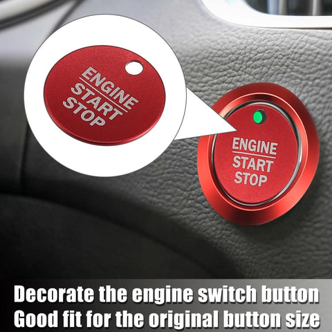 Ford F-150 (2016-2021) - Red Engine Start Stop Button Cover Kit
