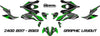 Kawasaki 2017-2023 Strike Style Stickers Z400 Graphics Decals