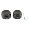 Harley Nightster 975 Rear Axle Covers 2 x Black Aluminum (2022+)