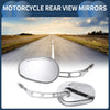 Harley Dyna Road King Set Chrome Silver Tone Rear View Mirrors (1994–2013)