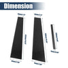 Honda Civic 6 x Door Window Pillar Post Protector Covers (2006-2011)