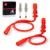 Polaris Sportsman 850 SP 2 x Spark Plug & Cap & Wire Set (2009–2013)