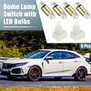 Honda Odyssey Dome Lamp Switches with 4 x White LED Bulbs (2005-2010)