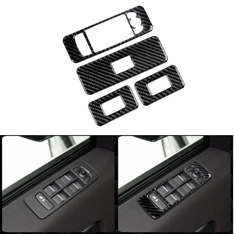 Land Rover Discovery Sport 2015+ Carbon Fiber Door Window Switch Cover Trim