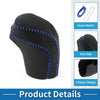 Toyota Camry (2018-2024) Black Blue Faux Leather Car Gear Shift Knob Cover