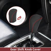 Subaru Forester (2006-2012) Black Red Faux Leather Car Gear Shift Knob Cover