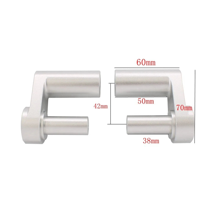BMW R1250RT 1 Pair Chrome Handlebar Riser Clamp (2014-2023)
