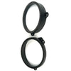 Subaru Forester 6.5" Black Front Door Speaker Spacers (2003-2023)