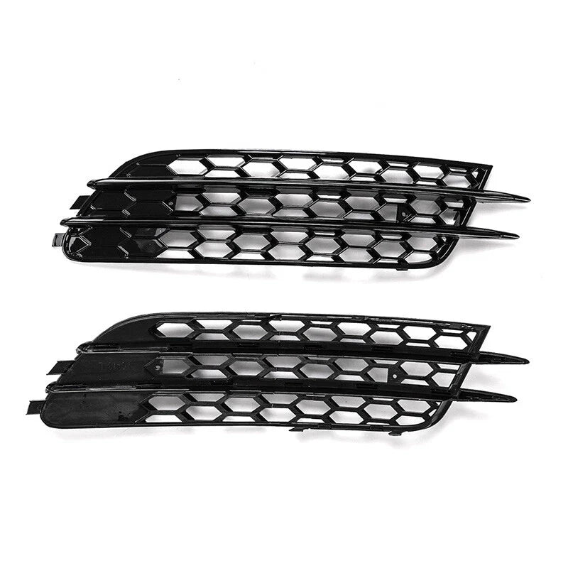 Audi A6 C7 Sedan (2012-2015) 2x Honeycomb Fog Light Grille Mesh Covers