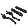 Ducati Monster Black Extendable Brake Clutch Levers Grip Set (2009-2015)