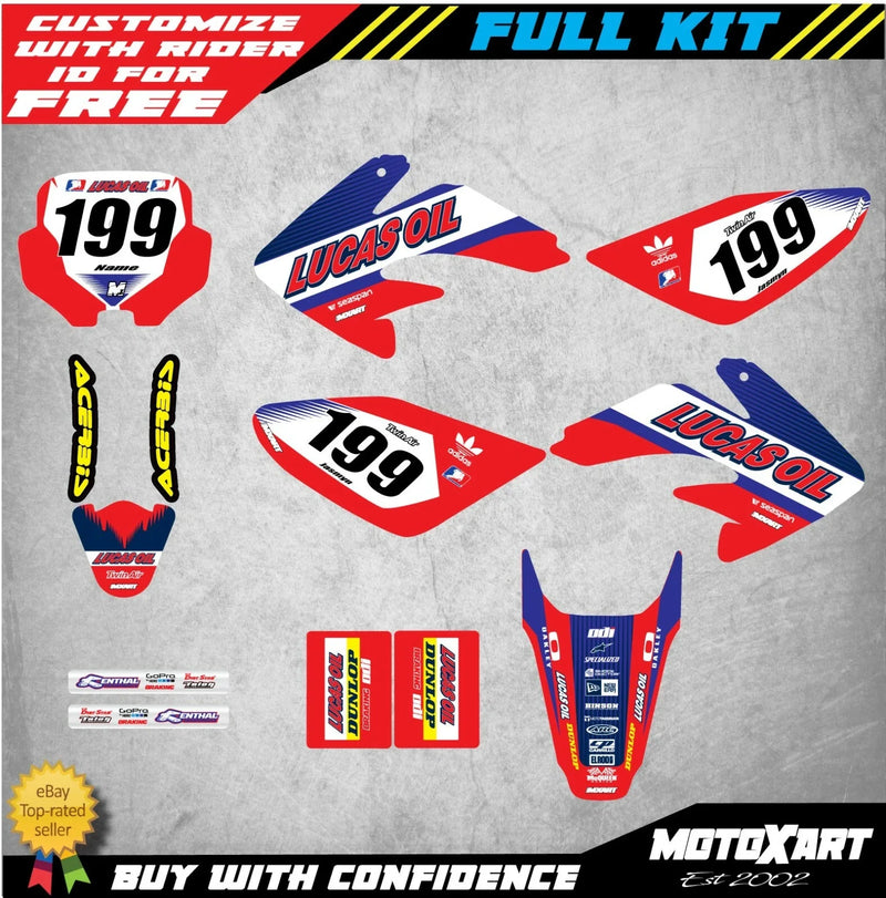 Honda CRF80 (2011-2020) ACTIVE Style Stickers Custom Graphics Full Kit