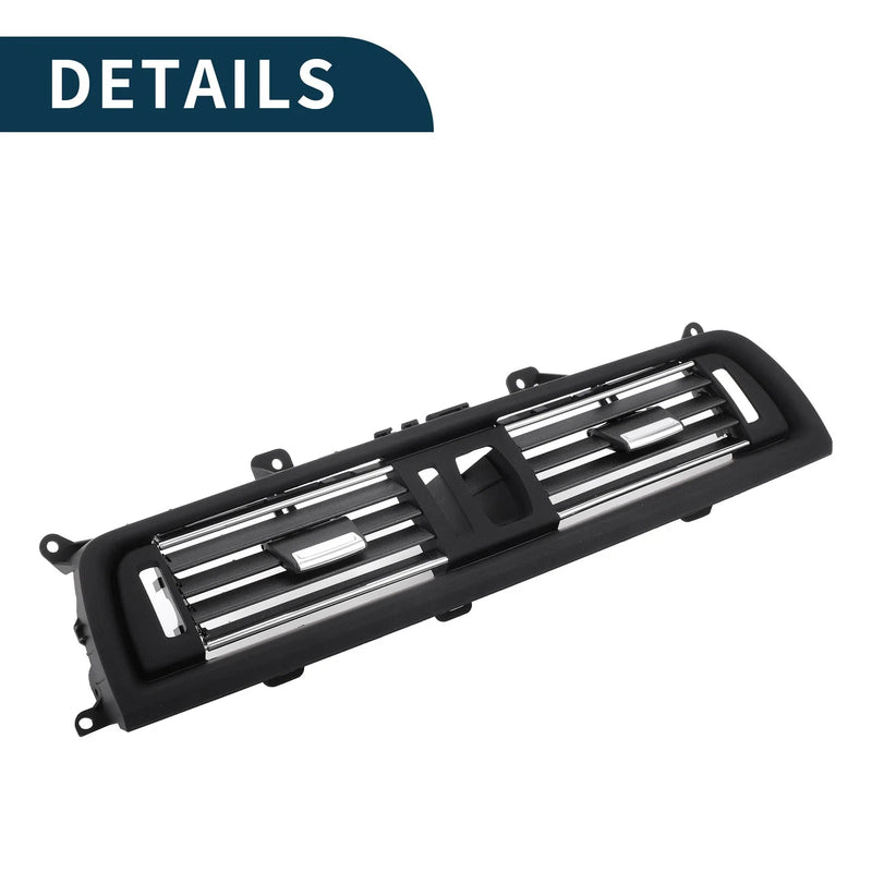 BMW 550i 2010-2015 Black Silver Tone A/C Outlet Dash