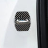 Kia GT 4 x Carbon Fiber Black Door Lock Striker Covers (2018-2023)